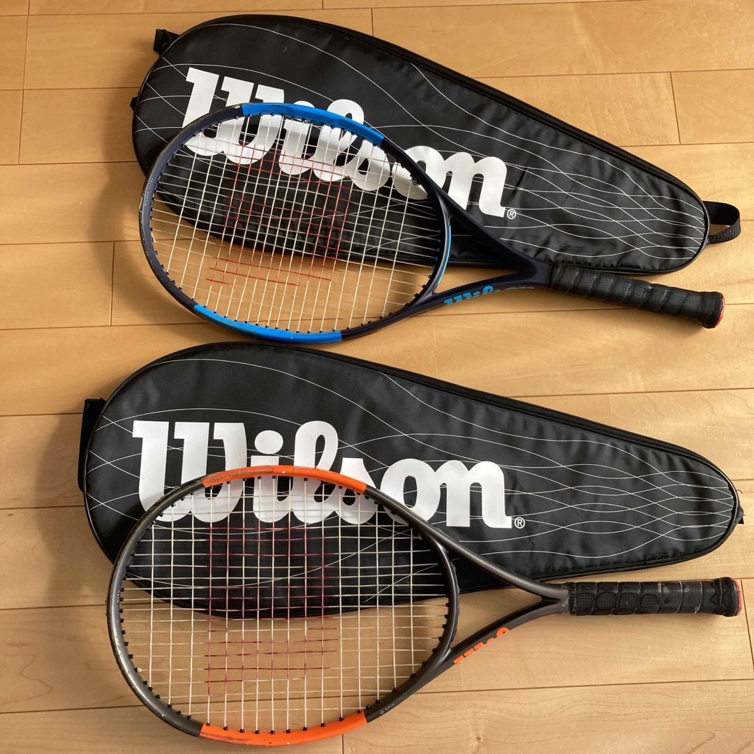 wilson(ウィルソン)の[再々値下げ]ウィルソン　ジュニア　テニスラケット　2本セット スポーツ/アウトドアのテニス(ラケット)の商品写真