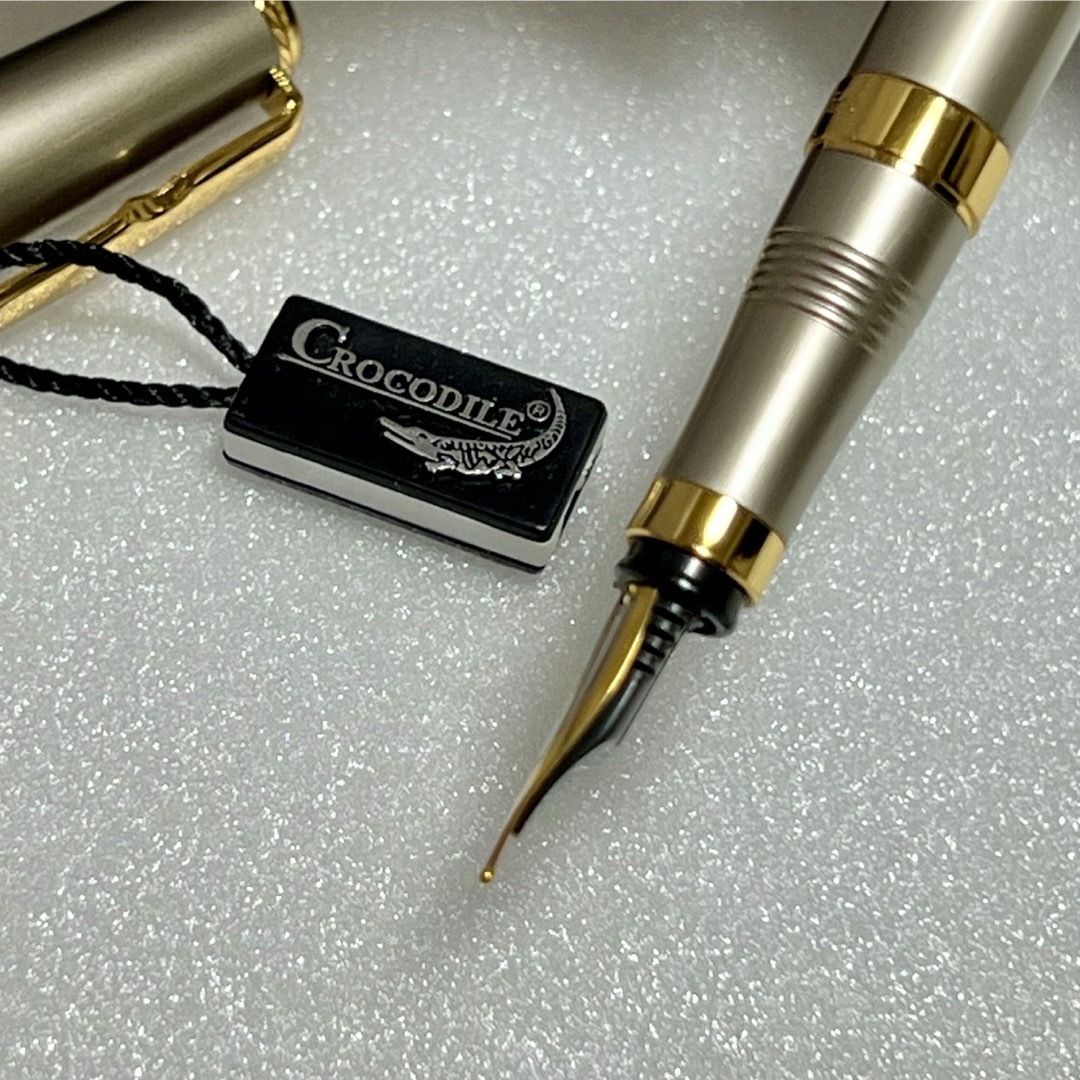 Crocodile - 【新品】CROCODILE 金メッキペン先 万年筆 22K 香港 Crocodile - 【新品】CROCODILE 金メッキペン先 万年筆 22K 香港