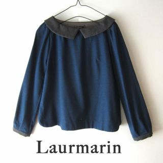 メルローズ(MELROSE)の美品　Laurmarin／ルールマラン★　襟が可愛いウールブラウス　メルローズ(シャツ/ブラウス(長袖/七分))