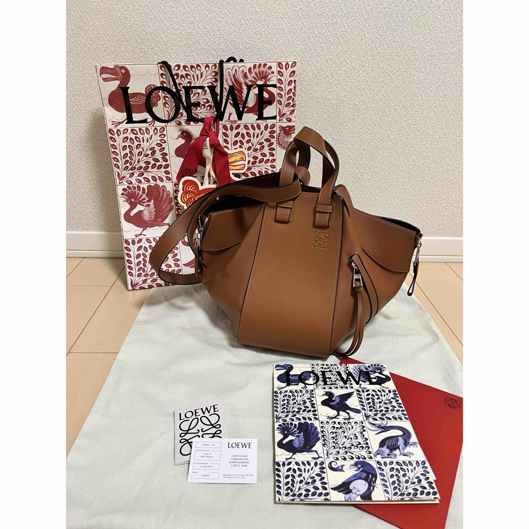 バッグロエベ　LOEWE  ハンモック　スモール　タン