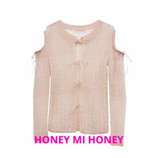 ハニーミーハニー(Honey mi Honey)のハニーミーハニー　モヘアリボントップス　新品未使用タグ付き(ニット/セーター)