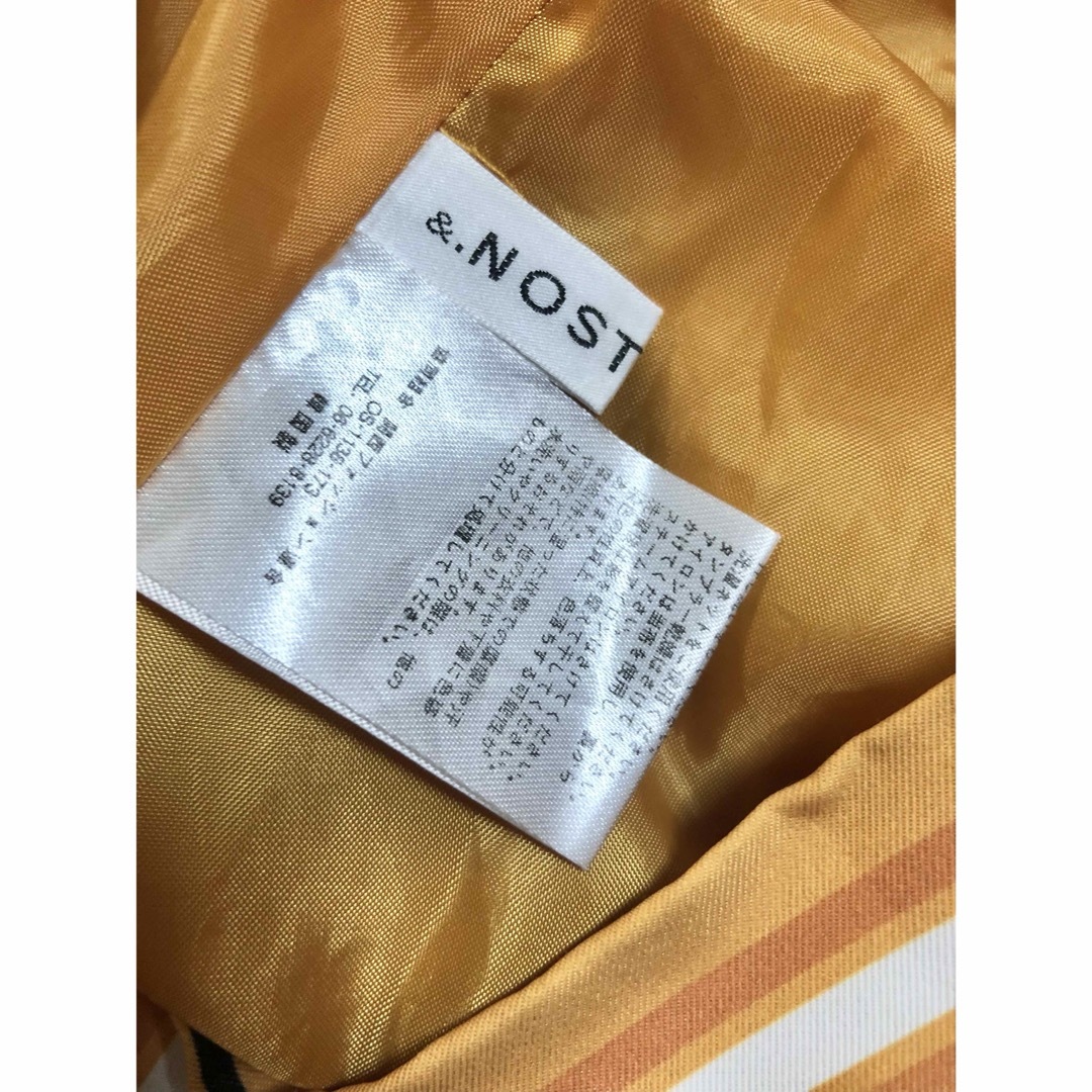 &NOSTALGIA ウエストゴムストライプフレアスカート Mサイズ 値下げ レディースのスカート(ひざ丈スカート)の商品写真