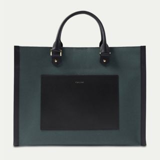 ステュディオス(STUDIOUS)のCULLNI Leather Trimmed Canvas Handbag(ハンドバッグ)