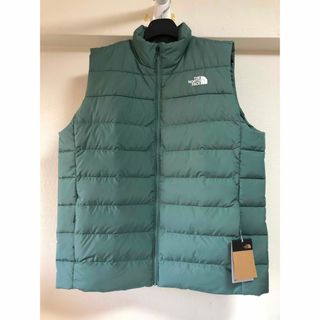 ノースフェイス(THE NORTH FACE) ダウンベスト(メンズ)（グリーン