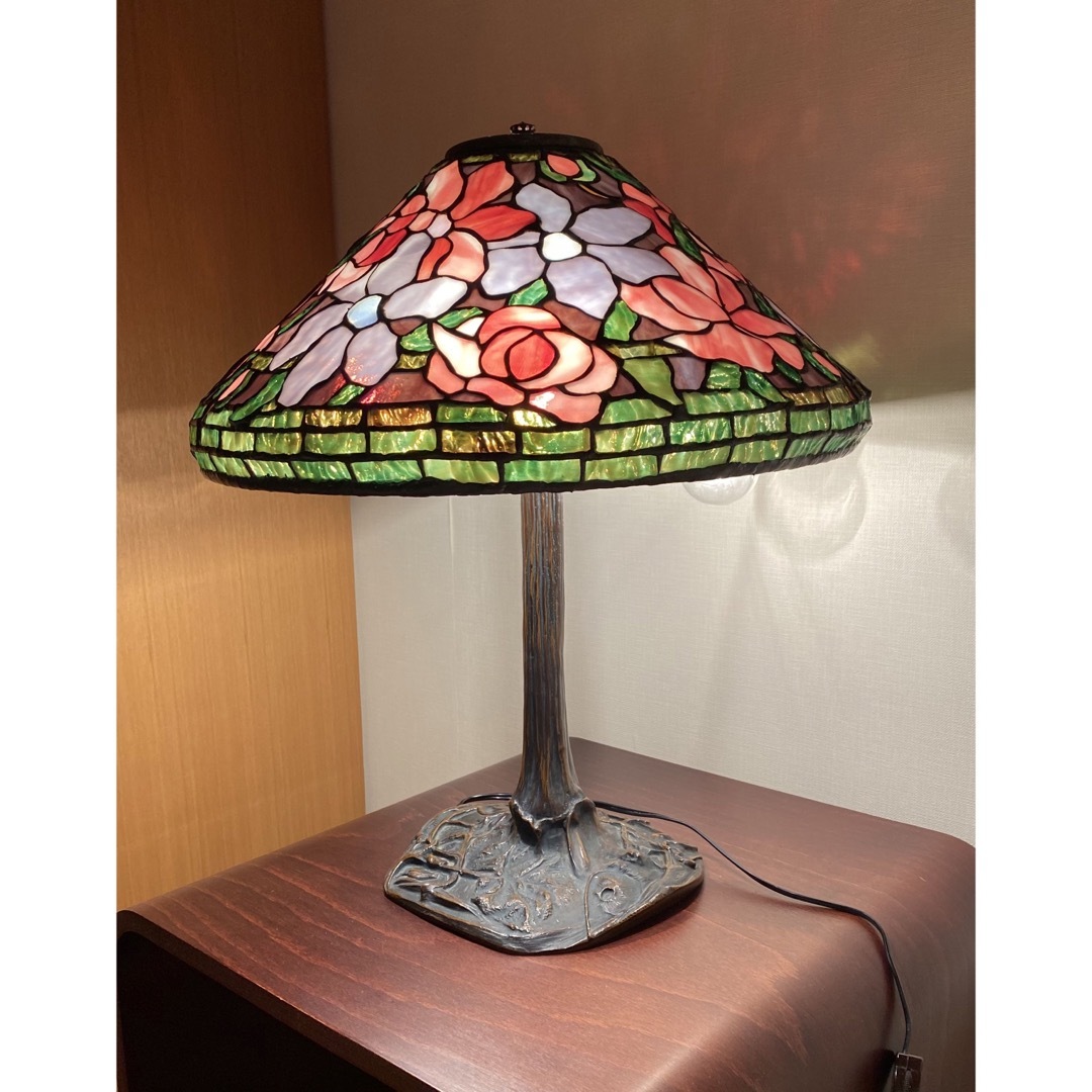 ハンドメイド ステンドグラス ランプ花の通販 by ももんが's ハンドメイド ステンドグラス ランプ花の通販 by ももんが's