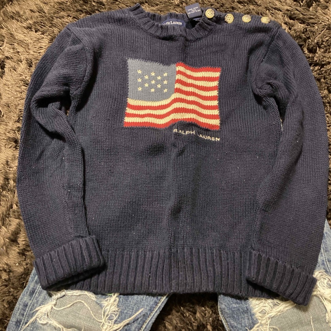 Ralph Lauren(ラルフローレン)のラルフローレン⭐︎コットンニット　人気ネイビー キッズ/ベビー/マタニティのキッズ服男の子用(90cm~)(ニット)の商品写真