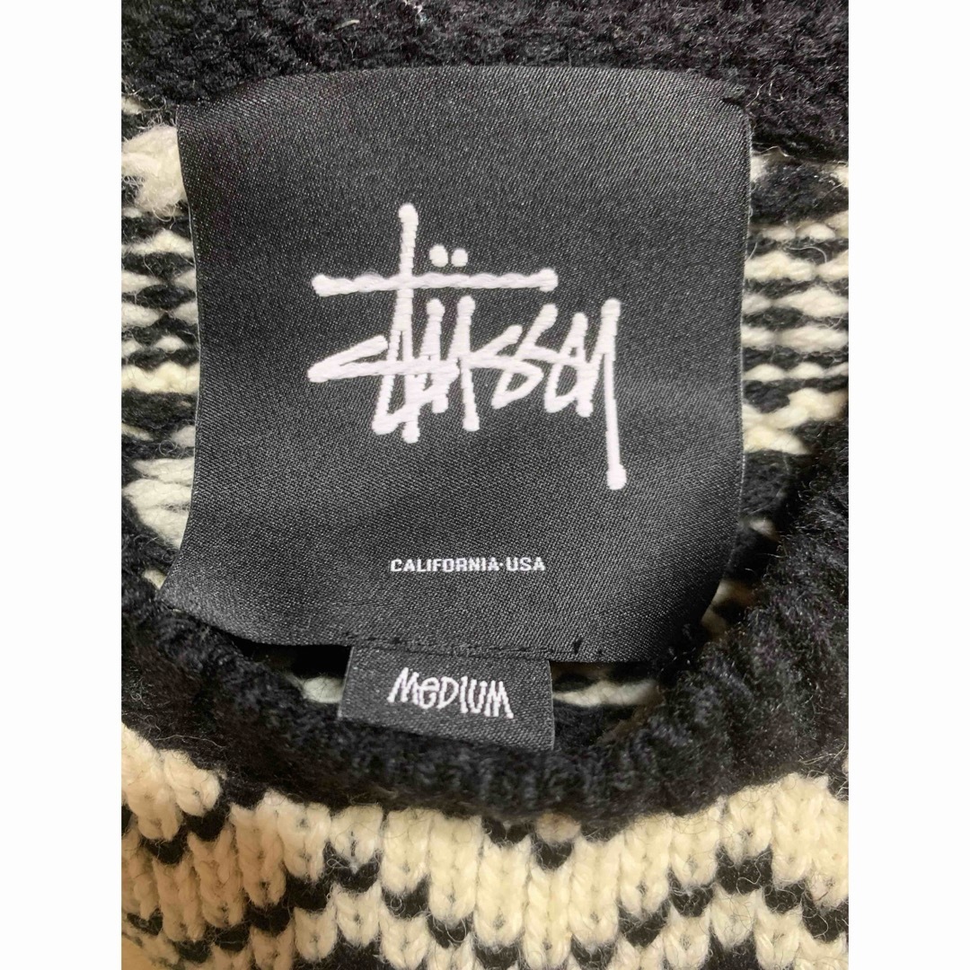 STUSSY(ステューシー)の【希少】stussyノルディック柄 ウール 肉厚セーター メンズのトップス(ニット/セーター)の商品写真