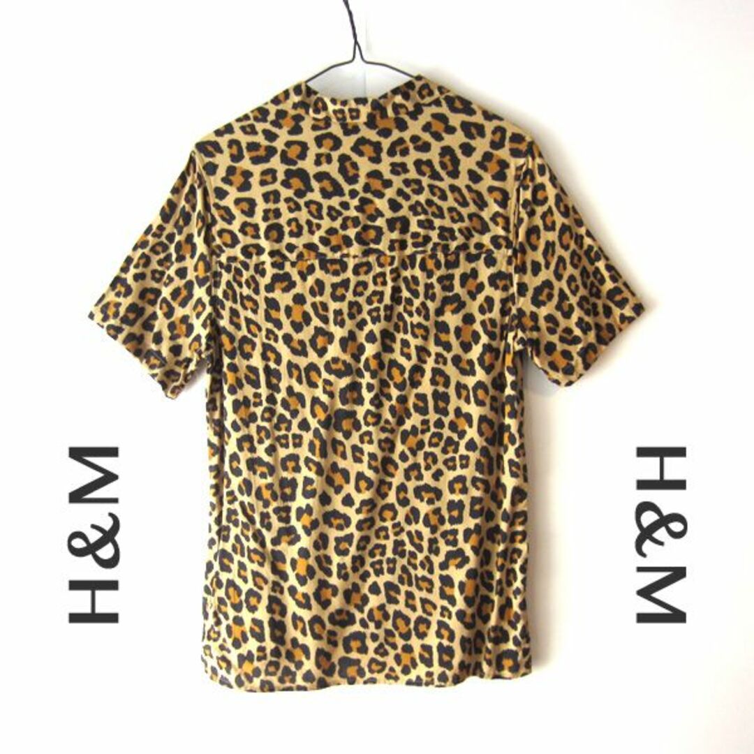 H&M(エイチアンドエム)の美品　H&M／エイチアンドエム★　ヒョウ柄アロハシャツ　 メンズのトップス(シャツ)の商品写真