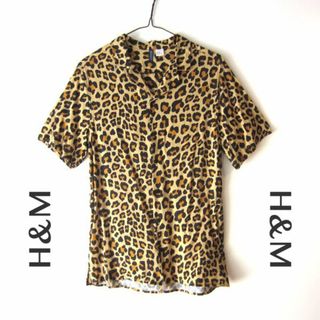 エイチアンドエム(H&M)の美品　H&M／エイチアンドエム★　ヒョウ柄アロハシャツ　(シャツ)