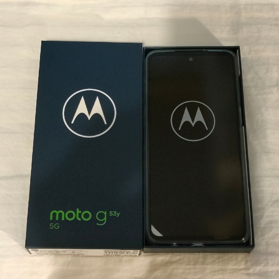 Motorola(モトローラ)のmoto g53y 5G インクブラック スマホ/家電/カメラのスマートフォン/携帯電話(スマートフォン本体)の商品写真