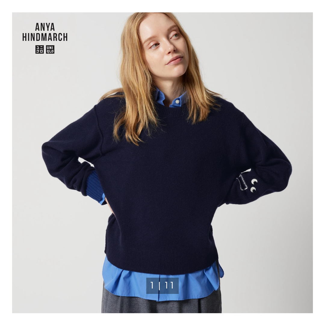 ANYA HINDMARCH(アニヤハインドマーチ)のUNIQLO ANYA HINDMARCH セーター　M レディースのトップス(ニット/セーター)の商品写真