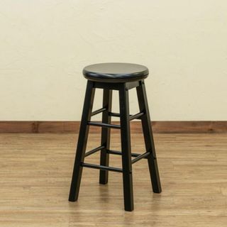 SKB DC STB　回転式スツール　2脚　ブラック　ダイニングチェア(スツール)