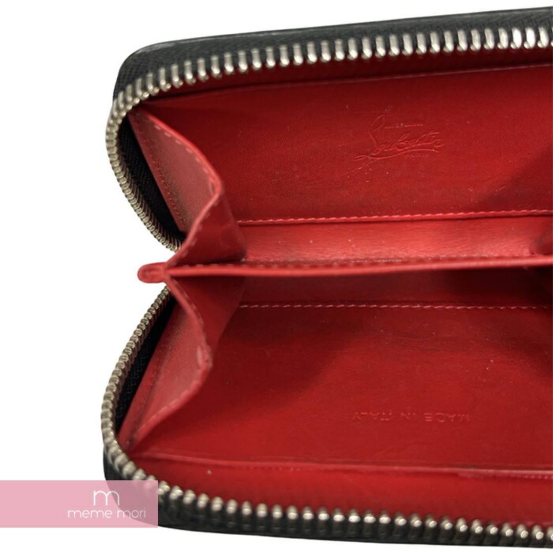 Christian Louboutin(クリスチャンルブタン)のChristian Louboutin Coin Purse クリスチャンルブタン コインパース コインケース 小銭入れ 財布 ウォレット スタッズ グレー×シルバー【231129】【中古-B】【me04】 メンズのファッション小物(折り財布)の商品写真