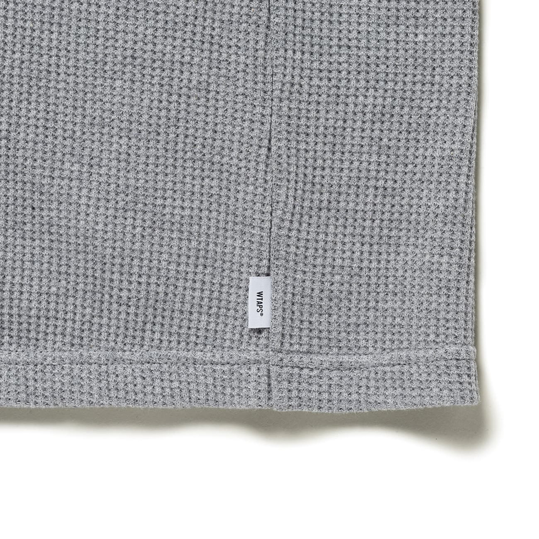 WTAPS WTAPS WAFFLE 01 / LS / ASH GRAY 【レビューで送料無料】 55.0