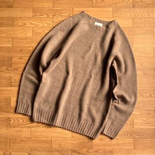 モリスアンドサンズ(MORRIS & SONS)のMORRIS&SONS ジーロンラムクルーネックセーター イギリス製 Bshop(ニット/セーター)