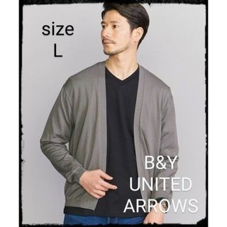 ビューティアンドユースユナイテッドアローズ(BEAUTY&YOUTH UNITED ARROWS)のby KOUKIN ハイゲージ ニット ボタンレス カーディガン(カーディガン)