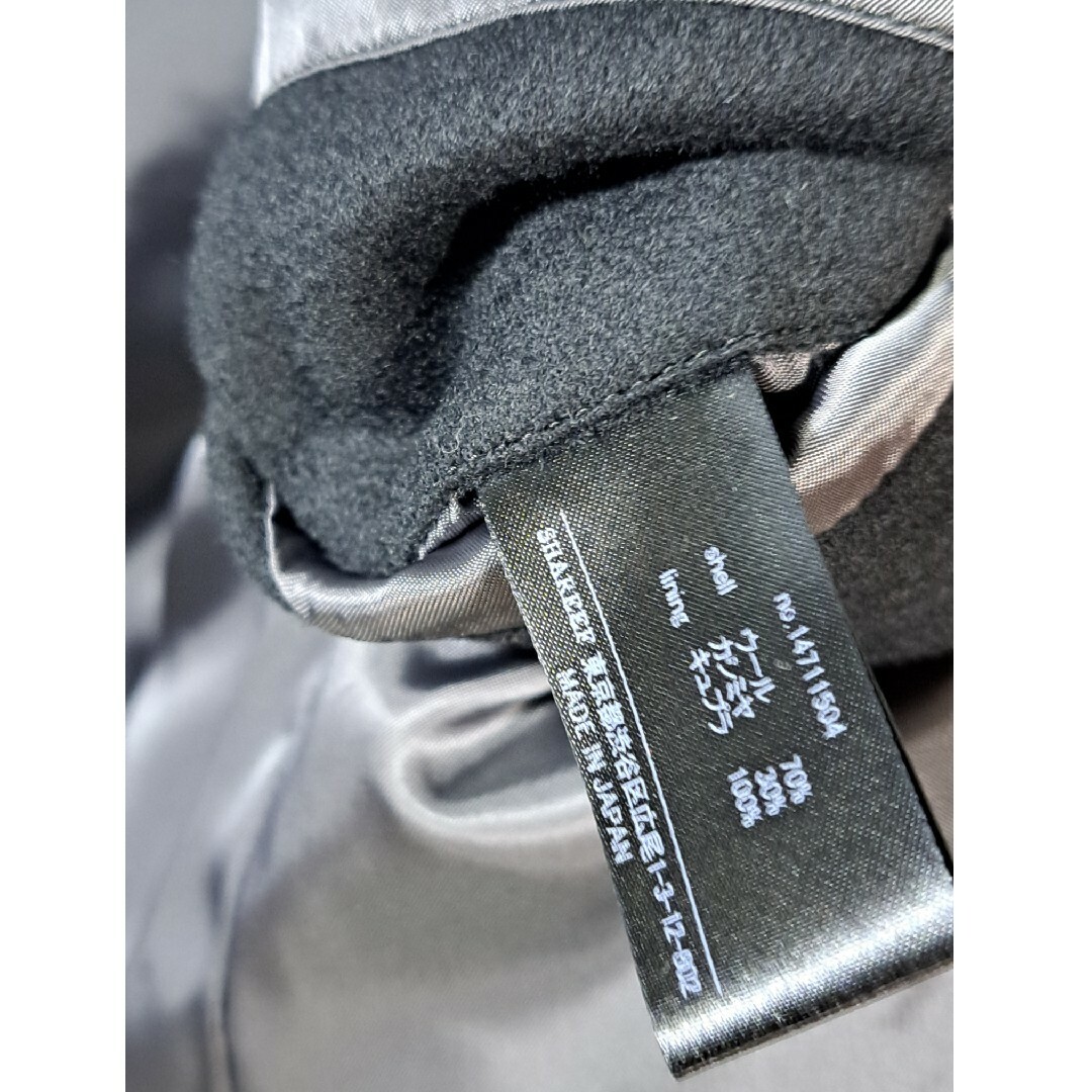 SHAREEF(シャリーフ)の未使用　SHAREEF　ブラック　カシミア　テーラードジャケット メンズのジャケット/アウター(テーラードジャケット)の商品写真