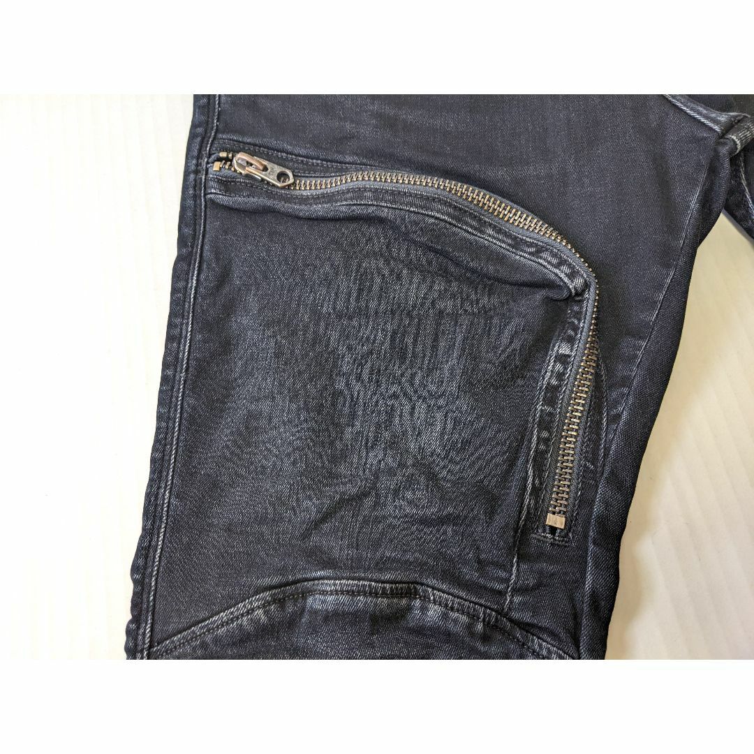 G-STAR RAW(ジースター)のG-STAR RAW ジースターロウ ジップスキニーデニム 立体裁断 w32 メンズのパンツ(デニム/ジーンズ)の商品写真