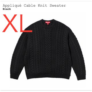 シュプリーム(Supreme)のSupreme Applique Cable Knit Sweater XL(ニット/セーター)