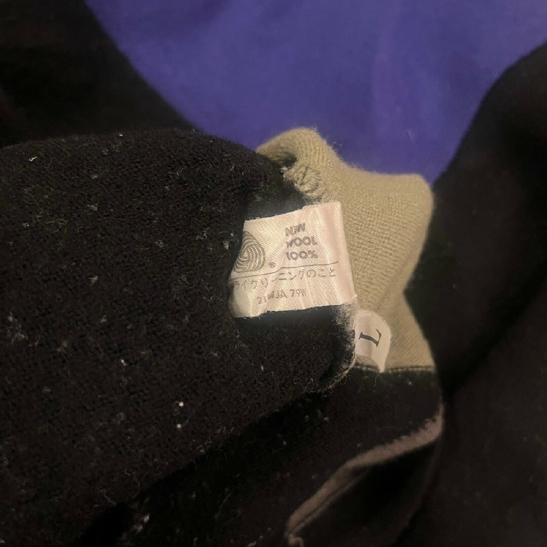 MISUAL　ニットセーター　ブラック　パープル　/Y2517 レディースのトップス(ニット/セーター)の商品写真