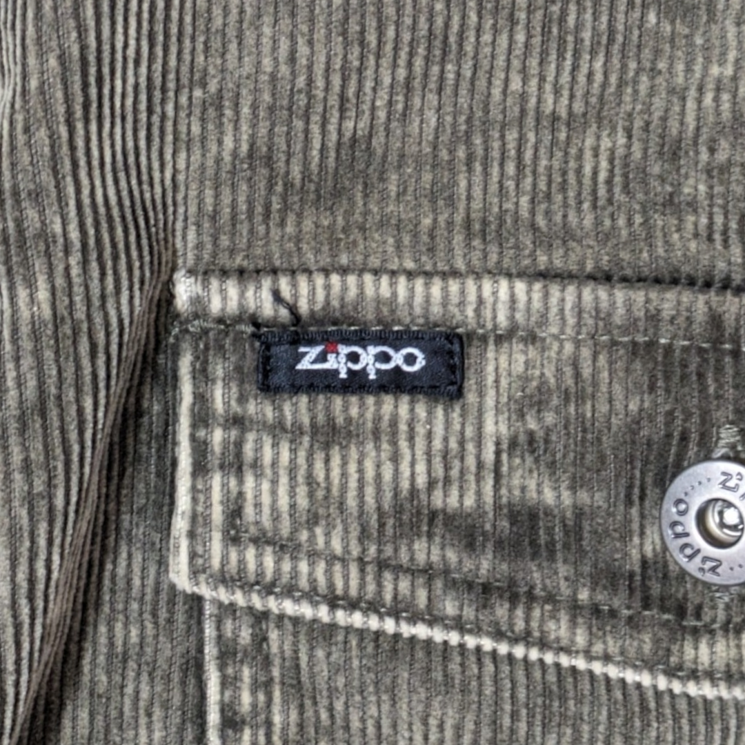 ZIPPO(ジッポー)のy2k 00s ZIPPO カーキ コーデュロイ CPOジャケット メンズのジャケット/アウター(ブルゾン)の商品写真