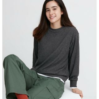 ユニクロ(UNIQLO)のUNIQLO ソフト ニット クルーネック 3XL 4L スウェット セーター(ニット/セーター)