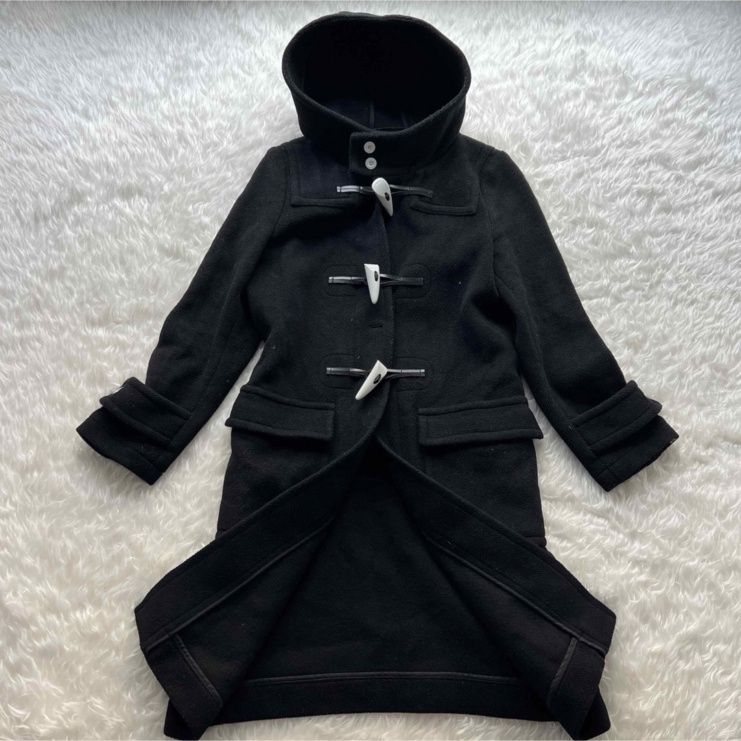 HYKE - 極美品✨ ハイク ダッフルコート ロングコート ウール ブラック