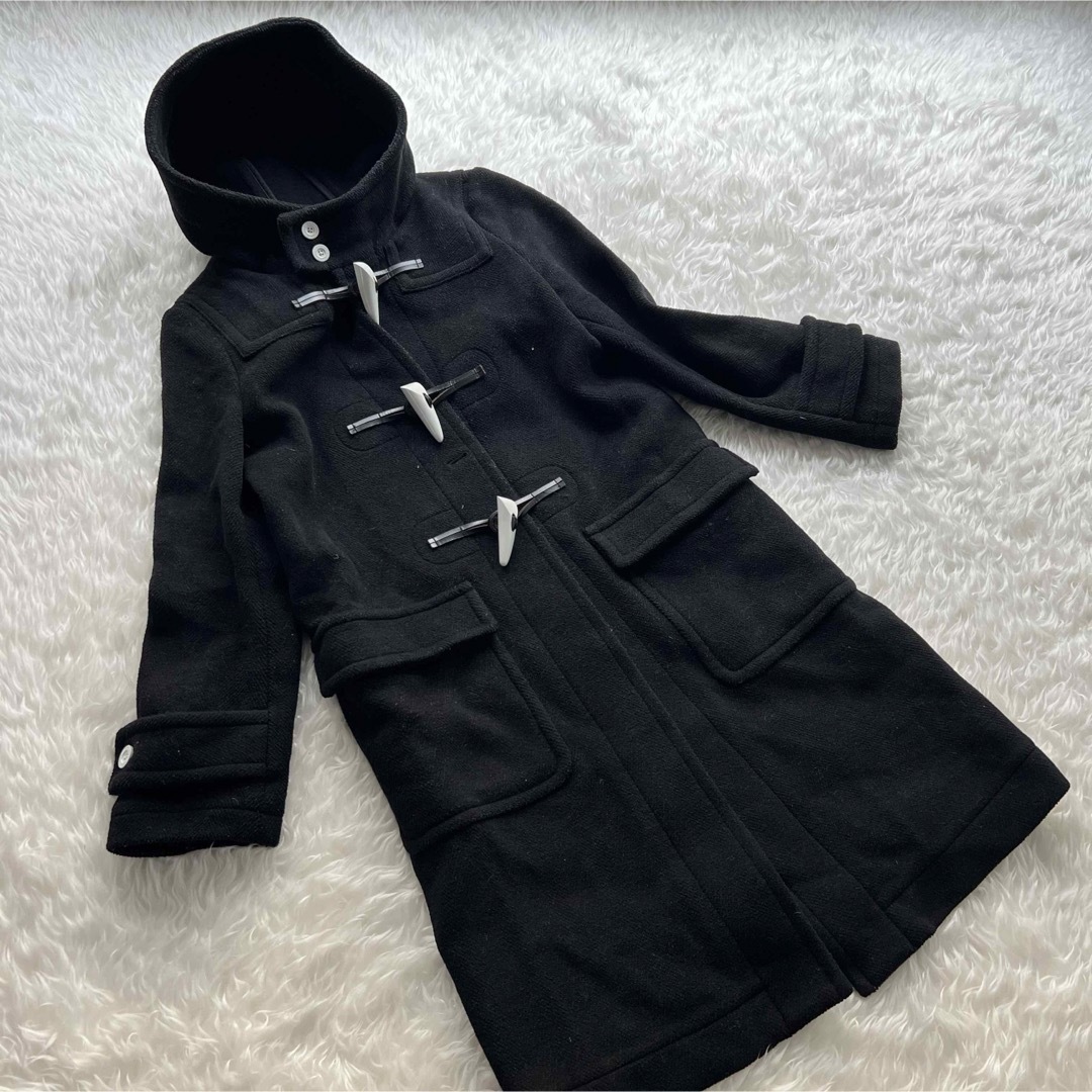 HYKE - 極美品✨ ハイク ダッフルコート ロングコート ウール ブラック
