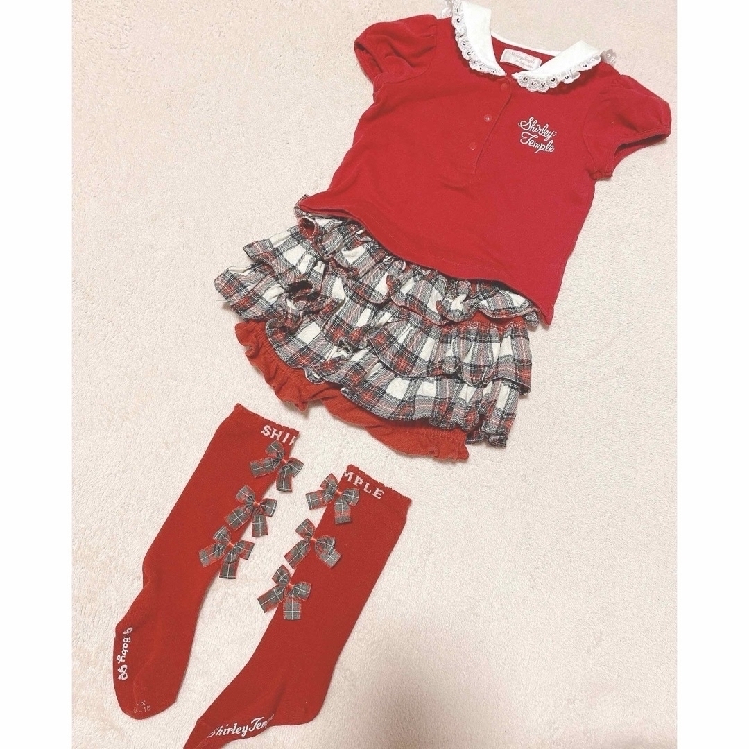 Shirley Temple(シャーリーテンプル)のシャーリーテンプル　制服コーデセット キッズ/ベビー/マタニティのキッズ服女の子用(90cm~)(スカート)の商品写真