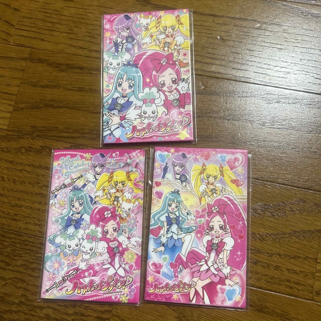 新品　ハートキャッチプリキュア　ポチ袋　3種類　お年玉 エンタメ/ホビーのおもちゃ/ぬいぐるみ(キャラクターグッズ)の商品写真