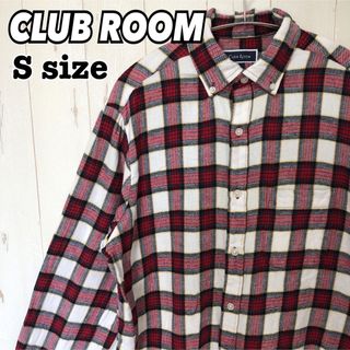 CLUB ROOM フランネルシャツ BDシャツ チェック Sサイズ 海外古着(シャツ)