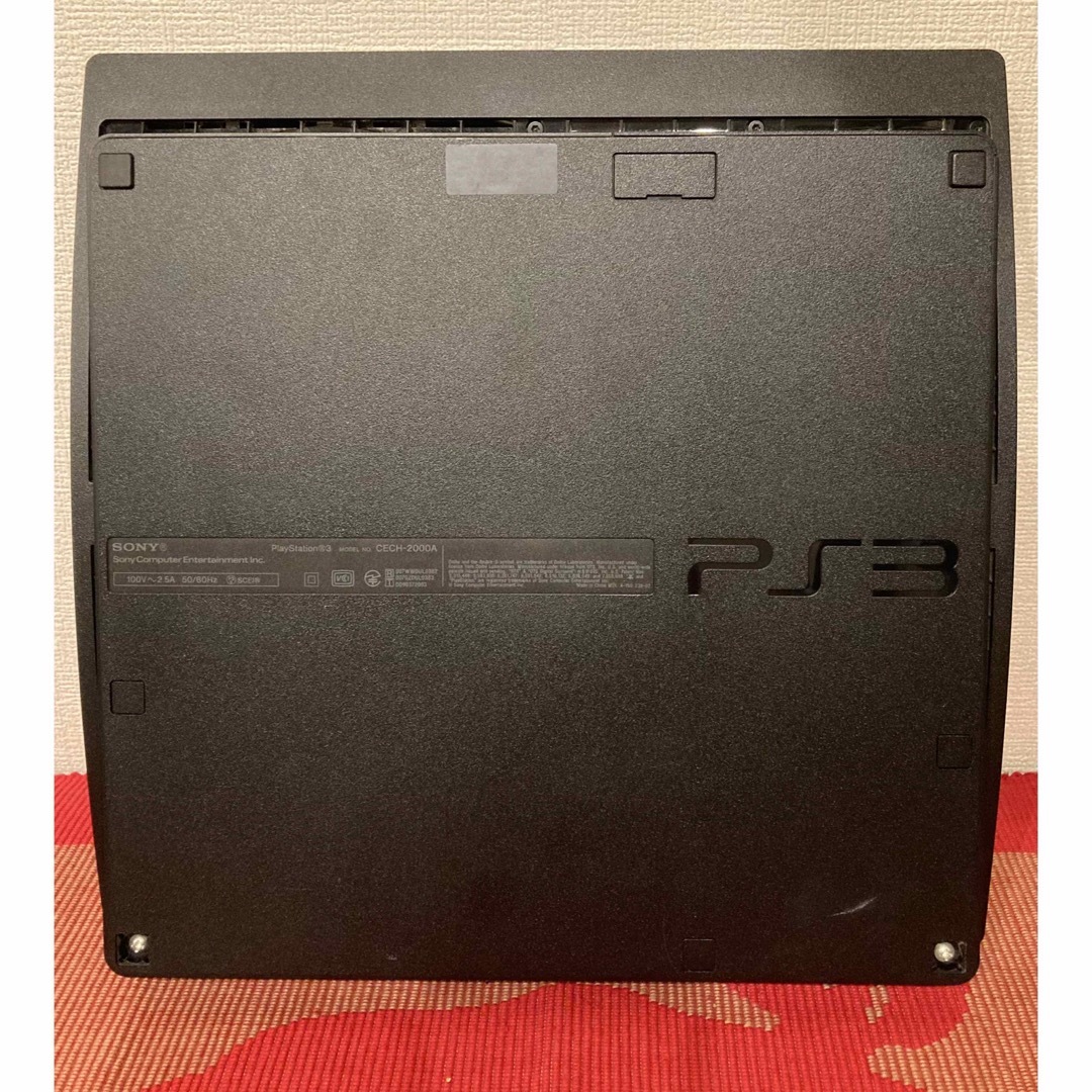 PlayStation3(プレイステーション3)の【美品】プレイステーション3 ブラック CECH-2000A エンタメ/ホビーのゲームソフト/ゲーム機本体(家庭用ゲーム機本体)の商品写真