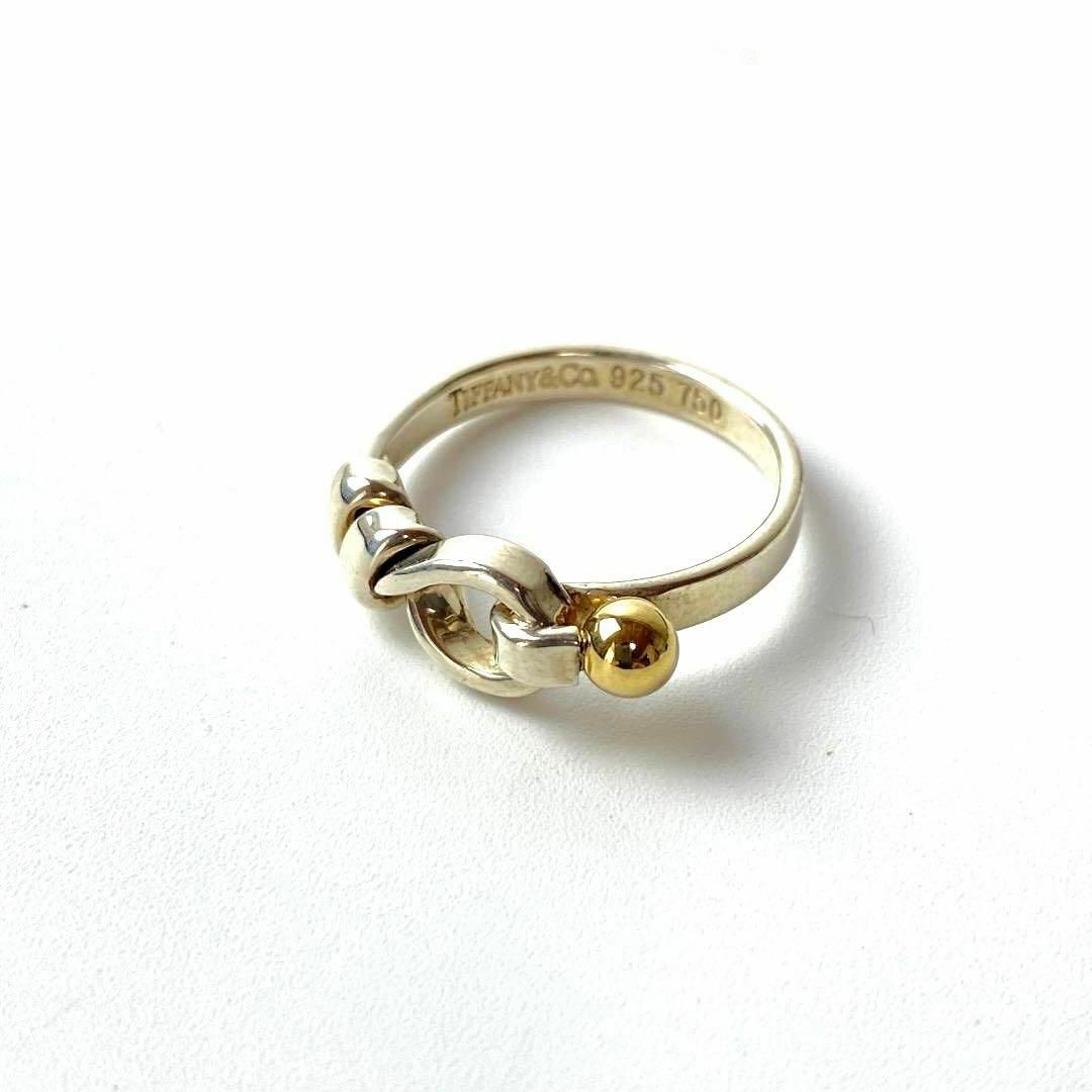 Tiffany & Co.(ティファニー)のティファニー TIFFANY フック&アイ リング 指輪 925/750 11号 レディースのアクセサリー(イヤリング)の商品写真