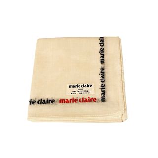 マリクレール(Marie Claire)の【新品】marie claireロゴ入り ハンカチ　白(ハンカチ)