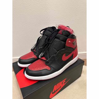 ジョーダン(Jordan Brand（NIKE）)のAIRJORDAN1 RETRO OG HIGHBANNEDBRED赤黒2016(スニーカー)