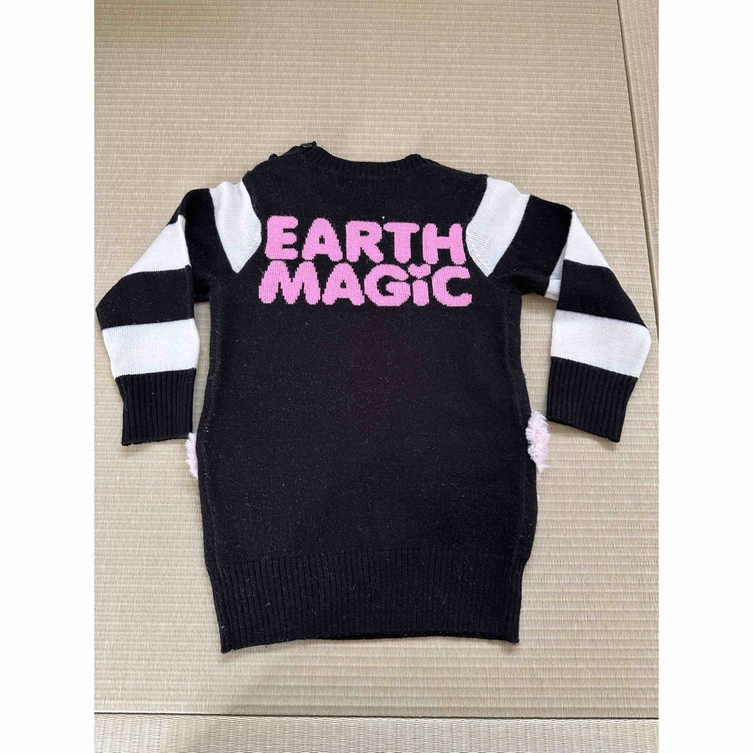 EARTHMAGIC(アースマジック)のニットワンピース キッズ/ベビー/マタニティのキッズ服女の子用(90cm~)(ワンピース)の商品写真