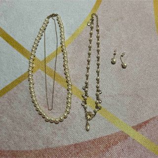 アクシーズファム(axes femme)のパールネックレス　ピアス(ネックレス)