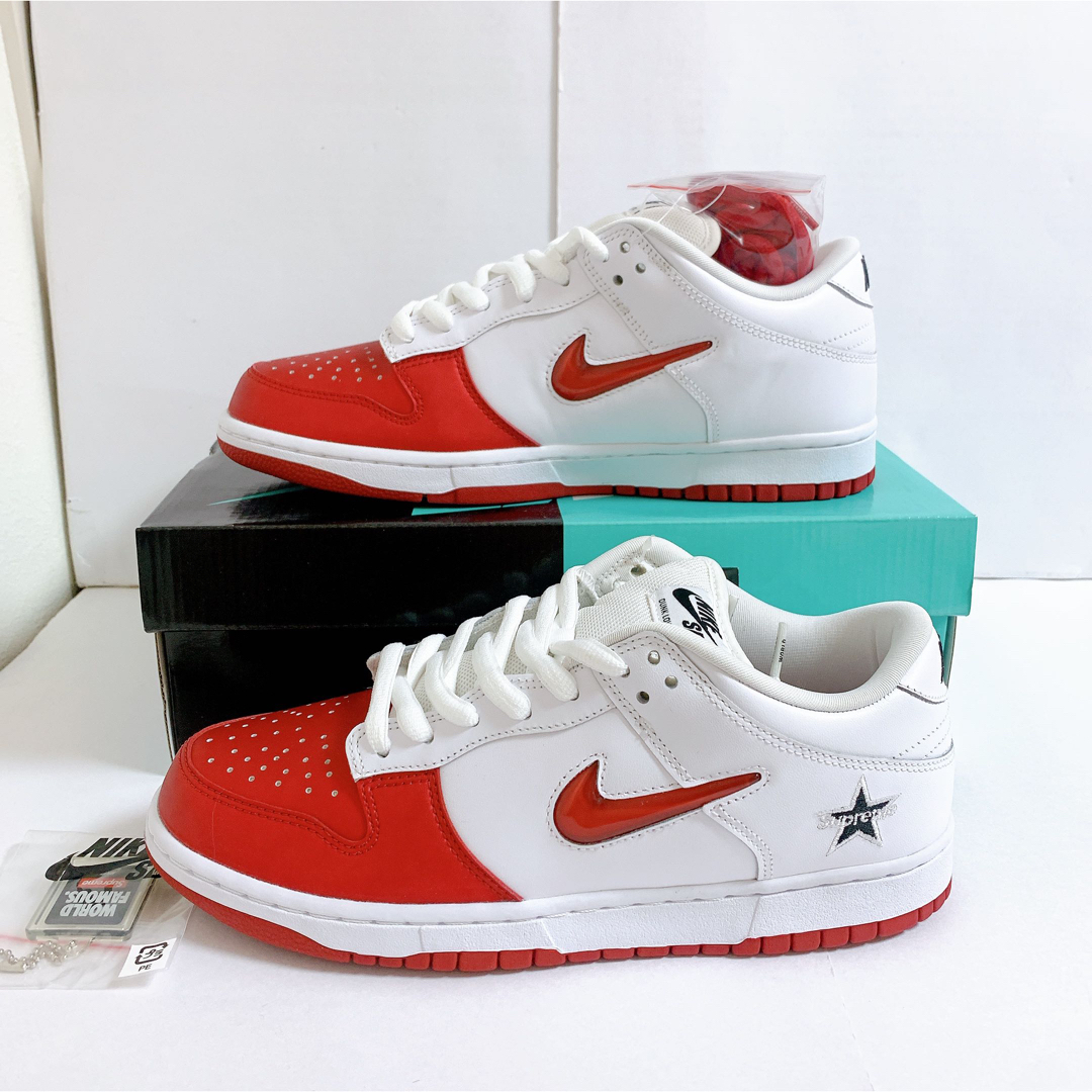 supreme/Nike SB Dunk Low white27.5