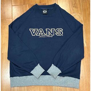 ヴァンズ(VANS)の90年代　OLD VANS　バンズ　スウェット　トレーナー　ビックロゴ　Lサイズ(スウェット)