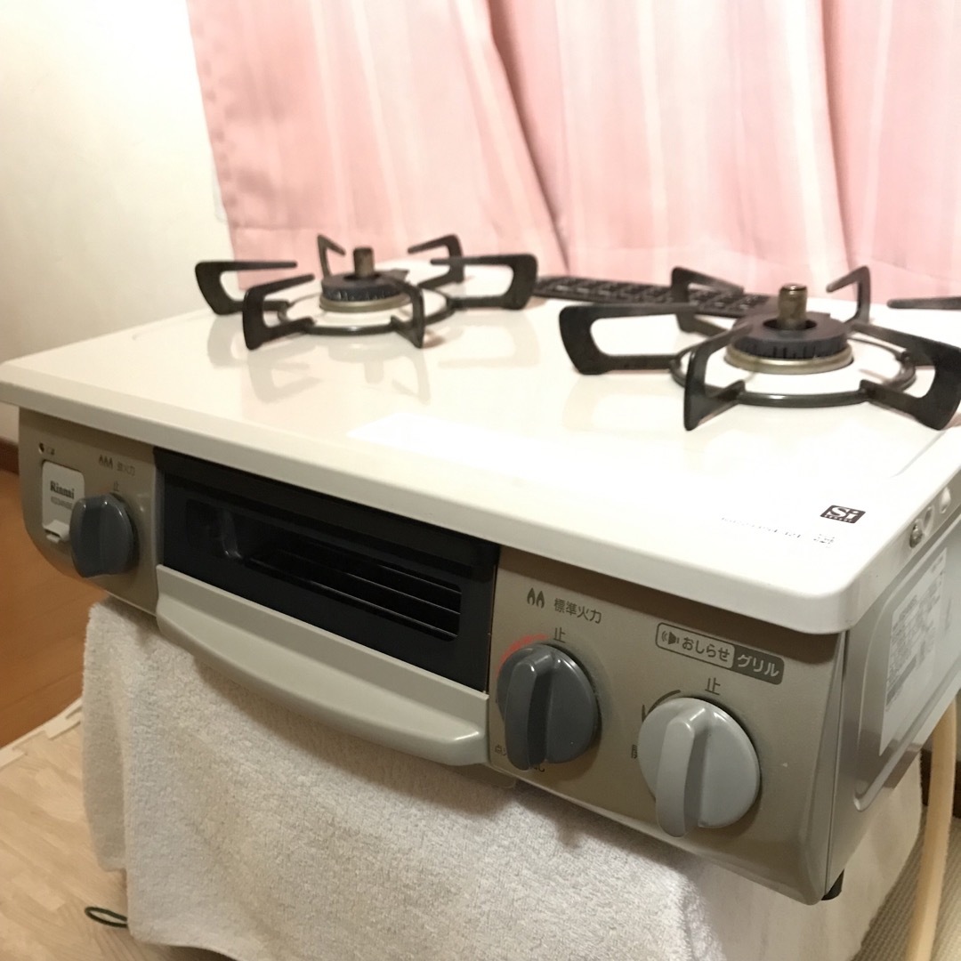 まっきーさん専用リンナイ ガスコンロ 都市ガス用 KG34NBEL 13A - 調理機器 まっきーさん専用リンナイ ガスコンロ 都市ガス用 KG34NBEL 13A - 調理機器