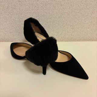 ファビオルスコーニ(FABIO RUSCONI)の⭐︎新品⭐︎ ファビオ ルスコーニ バックファー　パンプス  37.5(ハイヒール/パンプス)