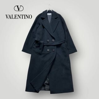 ヴァレンティノ(VALENTINO)の[上質 美品］大きいサイズ ヴァレンティノ キャメル素材 チェスターコート(チェスターコート)