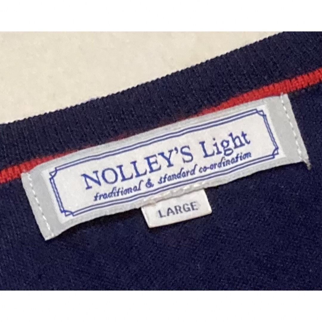 NOLLEY'S(ノーリーズ)のNOLLEY'S ノーリーズ メンズ ニット セーター L ネイビー メンズのトップス(ニット/セーター)の商品写真