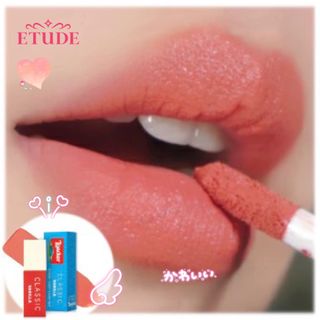 エチュードハウス(ETUDE HOUSE)のETUDE×Loaker ふんわりスイーツリップ❤︎むっちり ナチュラル血色(口紅)