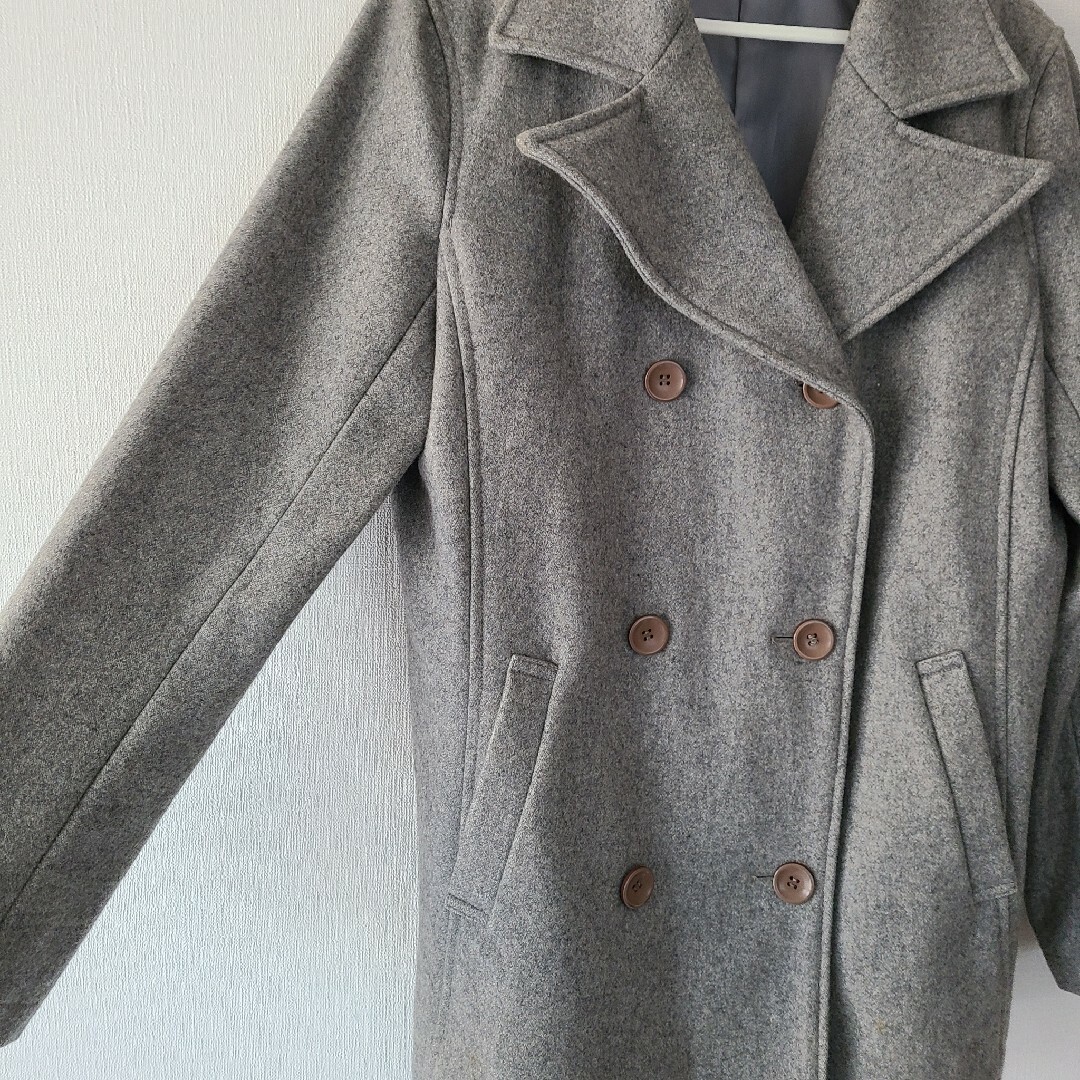 GU(ジーユー)のREGULEE ピーコート コート アウター グレー レディースのジャケット/アウター(ピーコート)の商品写真