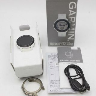 ガーミン(GARMIN)のGARMIN ForeAthlete 245 Music White Black 010-02120-71 スマートウォッチ ガーミン フォアアスリート 本体(腕時計(デジタル))