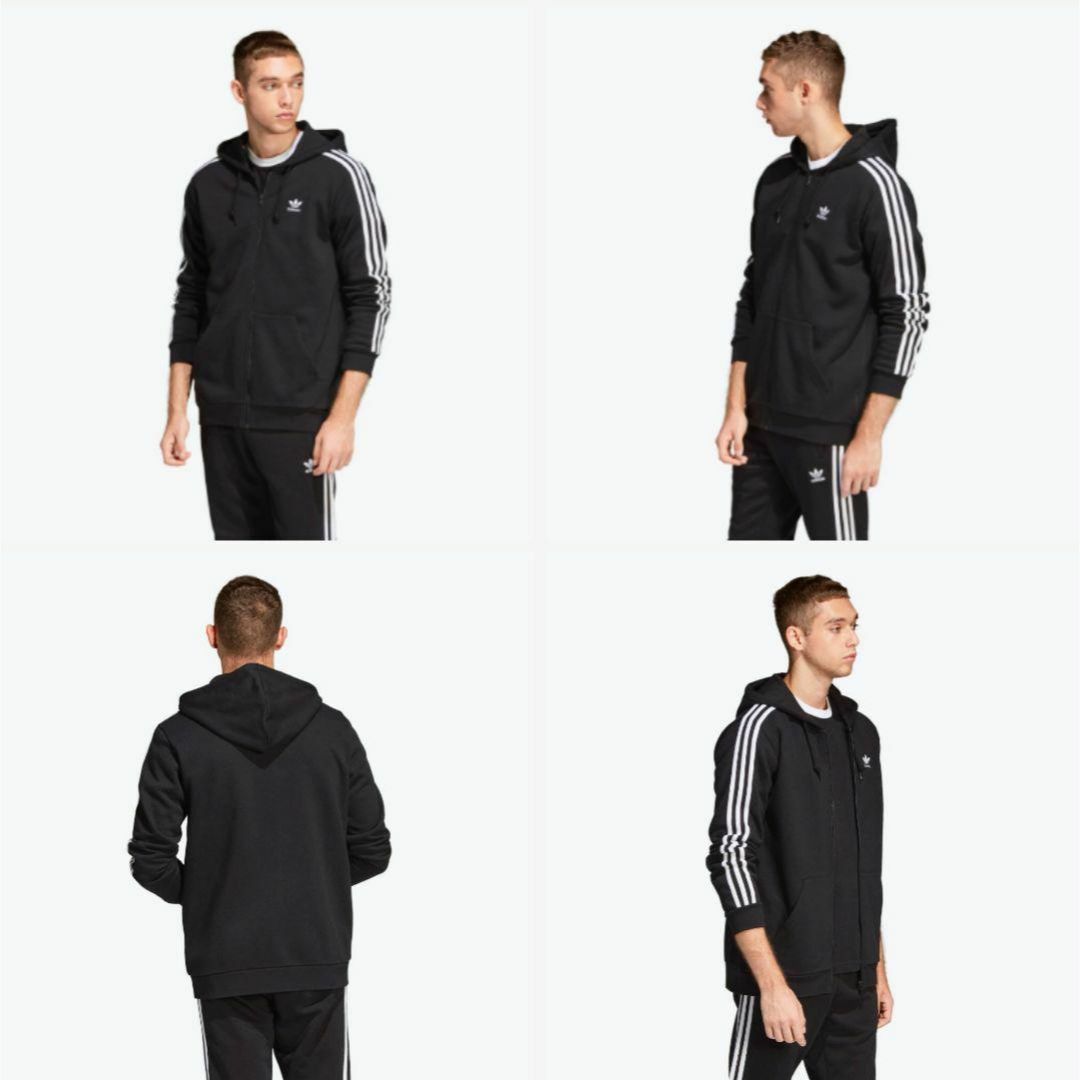 adidas(アディダス)の新品 L adidas originals パーカー 黒 フルジップ メンズのトップス(パーカー)の商品写真