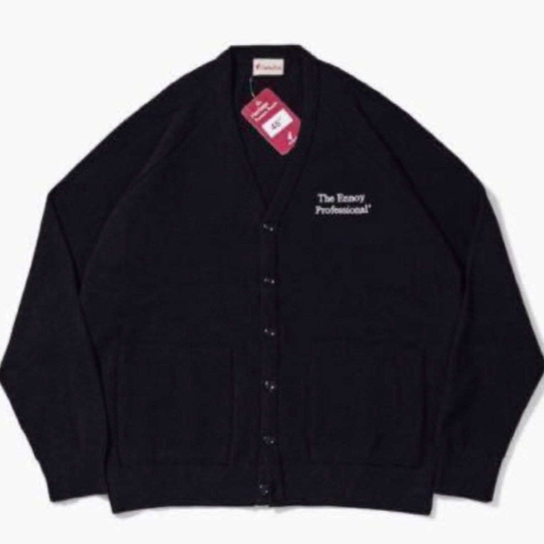 カーディガンennoy BUTTON CARDIGAN black M