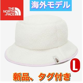 ザノースフェイス(THE NORTH FACE)の新品　海外モデル　ノースフェイス　クラグモント バケット ハット ホワイト L(ハット)