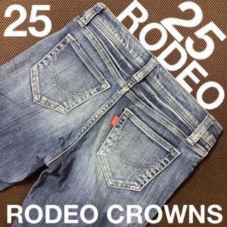 ロデオクラウンズ(RODEO CROWNS)のRODEO CROWNS デニム　ローライズ　25 ジーンズ　ロデオクラウンズ(デニム/ジーンズ)
